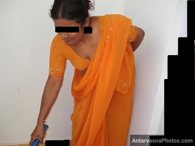 Saree me sexy boobs desi maid ke