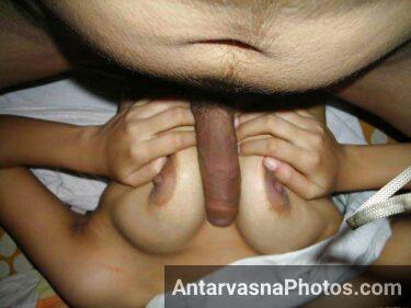 Bada lund bhai ka boobs me rakh ke khali kiya
